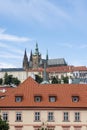 Photograph taken in Prague, Czech Republic, providing a detailed view of Prague Castle