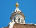 The top of Cathedral of Santa Maria del Fiore (Florence Cathedral) dome, Florence, Italy Royalty Free Stock Photo