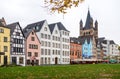 Great St. Martin Cathedral in Cologne with part of the old town buildings