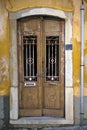 Typical Portuguese door on derelict house