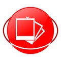 Photograph vector illustration, Red icon Royalty Free Stock Photo