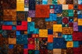 A Photograph of a vibrant mosaic collage