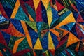 A Photograph of a vibrant mosaic pattern