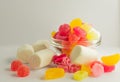 Pile of candy and marshmallows