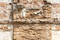 Wall of the ruins of the fortress