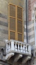 Photograph of a window on a street in Genova