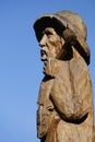 Wooden Statue, Sculpture, Mountain Violinist