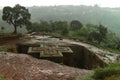 Very rainy day in Lalibela. Ethiopia.