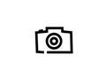 Photographe an old style camera logo design illustration Royalty Free Stock Photo