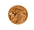 Isolated coin, close-up Royalty Free Stock Photo