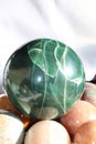 Green Quartz Sphere Royalty Free Stock Photo