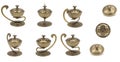 Vintage Brass incense holder Royalty Free Stock Photo