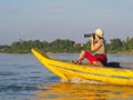 Photographer on boat