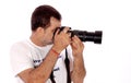 Photographer busy at work Royalty Free Stock Photo