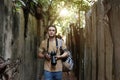 Photographer Camera DSLR Shooting Journalist Concept Royalty Free Stock Photo