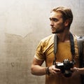 Photographer Camera DSLR Shooting Journalist Concept Royalty Free Stock Photo