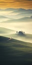 Surreal Cinematic Minimalistic Shot Inspired By Marcin Sobas