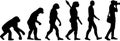 Photographer Evolution vector Royalty Free Stock Photo