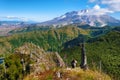 Hiking Castle Peak in Gifford Pinchot National Forest Royalty Free Stock Photo