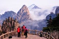 Photographer in Huangshan Mountain