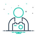 Mix icon for Photographer, camera and people