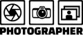 Photographer Icons vector