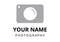 Photographer logo plain style