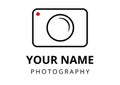 Photographer logo plain style