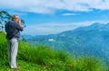 Photographer on mountain top, Ella