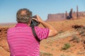 Photographer at Mounument Valley Royalty Free Stock Photo