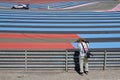 Photographer on Paul Ricard High Tech Test Track Royalty Free Stock Photo