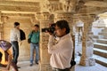 Photographer at Rani ki vav, patan, Gujarat Royalty Free Stock Photo