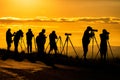 Photographer silhouette at Sunset