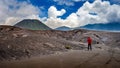 Photographer take a photo at Bromo valcano Royalty Free Stock Photo