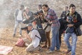 Photographer take pictures at the Pushkar Camel Mela, Pushkar Camel Fair, India. Many photographers from around the world come to