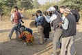 Photographer take pictures at the Pushkar Camel Mela, Pushkar Camel Fair, India. Many photographers from around the world come to