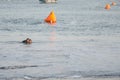 Photographer takes a photo of the fishing boat in the sea