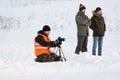 Photographer with tripod