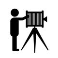 Photographer vector icon