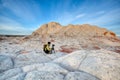 Photographer in the Vermillion Cliffs