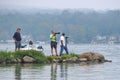 Photographers at Crew Races Royalty Free Stock Photo