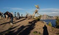 Photographers line up at Crater Lake