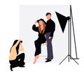 Photographers and models Royalty Free Stock Photo