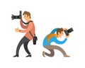 Photographers Taking Photos with Digital Cameras