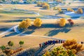 The photographers was shootting autumn meadows Royalty Free Stock Photo