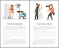 Photographers for Wedding and Studio Shooting Royalty Free Stock Photo