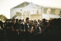 Photographers work from the `front stage` in Hellfest Festival