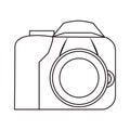 photographic camera gadget icon vector ilustration