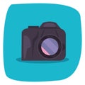 photographic camera gadget vector ilustration