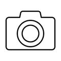 Photographic camera line style icon